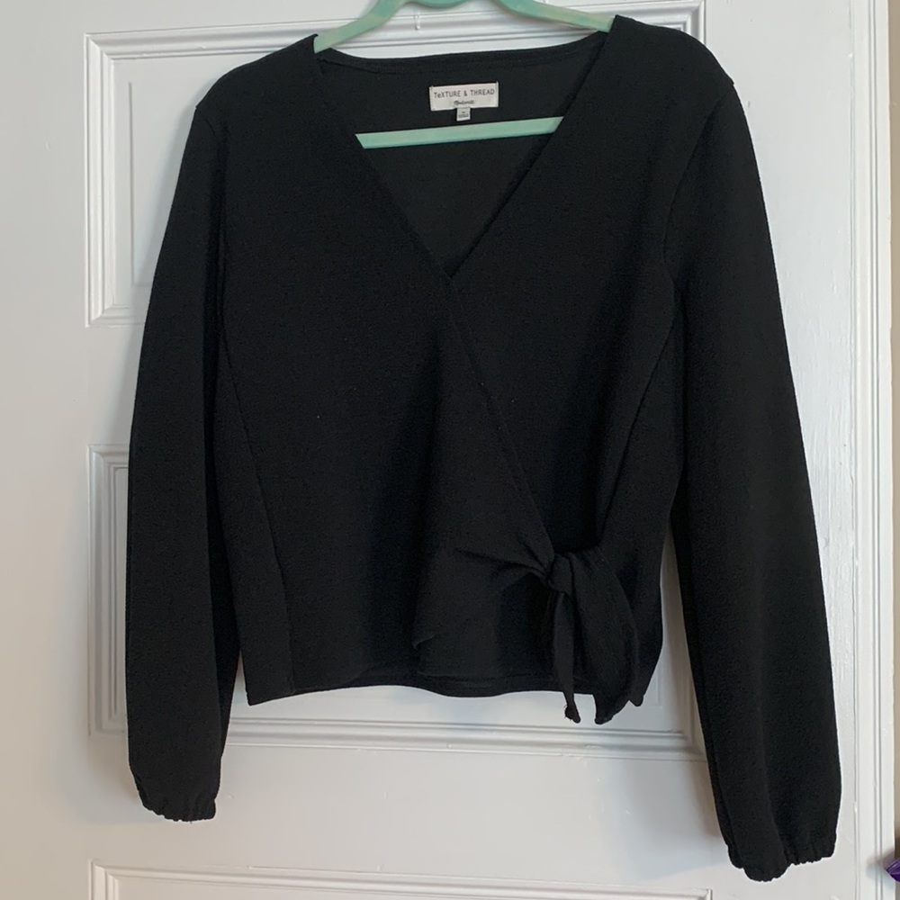 Madewell Faux-Wrap Top